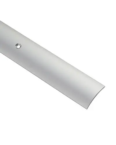 Produktbild: Gedotec Übergangsprofil Laminat - Vinyl Übergangs-Schiene gelocht Bodenprofil gewölbt | Türschwelle zum Schrauben | Alu Silber eloxiert | Profil 50 x 1000 mm | 1 Stück Teppichschiene