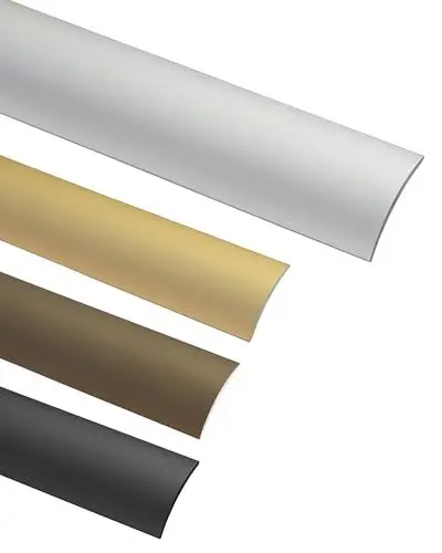 Produktbild: Gedotec Übergangsprofil Laminat - Vinyl Übergangs-Schiene selbstklebend Bodenprofil gewölbt | MADE IN GERMANY | Alu Silber eloxiert | Profil 30 x 2000 mm | 1 Stück - Ausgleichsprofil Aluminium