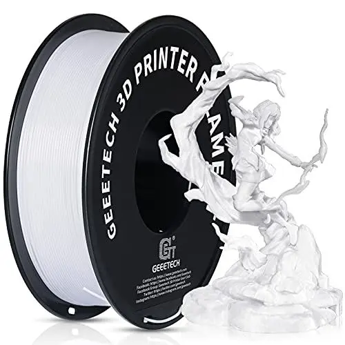 Produktbild: GEEETECH PETG Filament, 1,75 mm, Weiß, PETG, 1 kg, für 3D-Drucker