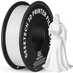 Produktbild: GEEETECH PLA-Filament, 1,75 mm, 3D-Drucker, PLA-Filament für 3D-Drucker, 1 kg Spool, Weiß