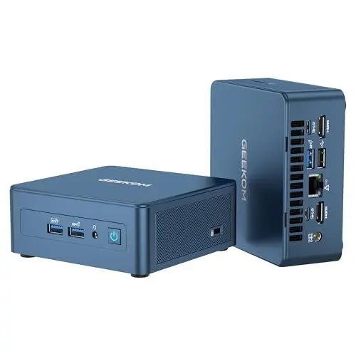 Produktbild: GEEKOM Mini PC IT13S mit Intel i9-13900HK (14 Kerne, 20 Threads, bis zu 5,4 GHz), 32 GB DDR4 1TB SSD Micro Desktop Computer | Windows 11 Pro | 8K Iris Xe Graphics | USB4.0 | 2.5G LAN | Wi-Fi 6E/BT 5.2