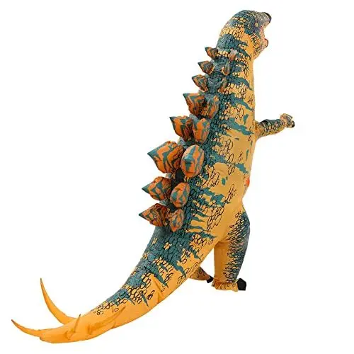 Produktbild: Geerypsy Stegosaurus aufblasbares Kostüm aufblasen Lustige Dinosaurier Kostüme für Halloween Weihnachten für Erwachsene
