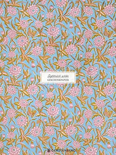 Produktbild: Gefährlich schön Geschenkpapier-Heft - Motiv Rosa Blüten: 2 x 5 Bögen