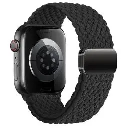 Produktbild: Geflochten Armband Kompatibel mit Apple Watch Armband 44mm 45mm 46mm 49mm 42mm für Damen Herren, Elastisch Nylon Armbänder mit Magnetisch Verschluss für iWatch Ultra 2 SE Series 10 9 8 7 6 5 4 3 2 1