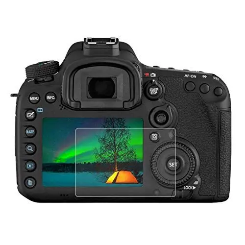 Produktbild: Gehärtetem Glas Displayschutzfolie für Canon EOS 7D Mark II, 0,3 mm ultraklare LCD-Schutzfolien mit 9H Härte, Anti-scrach, Blasenfreie, Anti Fingerprint (7D Mark II)