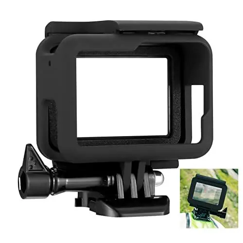 Produktbild: Gehäuse Rahmen Schutzgehäuse Case, Gehäuse Rahmenhalterung Kompatibel mit GoPro Hero 7/6/5, Actionkameras Zubehör Schutzgehäuse Case mit Sockel Schraube, Schwarz