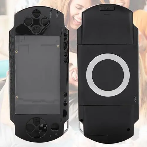 Produktbild: Gehäusedeckel-Ersatz, Komplettes Gehäusegehäuse mit Zubehör-Ki-Bu-Ons-Ki für 1000 Silber für Plays A-Ionen-Portable-Spielekonsolen (Black)