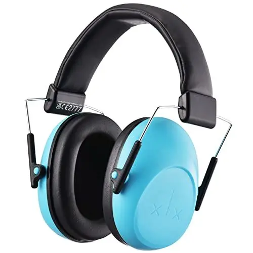 Produktbild: Gehörschutz Kinder, Kapselgehörschutz für Kinder Ohrenschützer Kind mit SNR 28dB Hörschutz Faltbar Kapselgehörschutz kids mit Tragbare Tasche,Adjustable,Lärmschutz Kopfhörer Kinder von 3 bis 12 Jahren