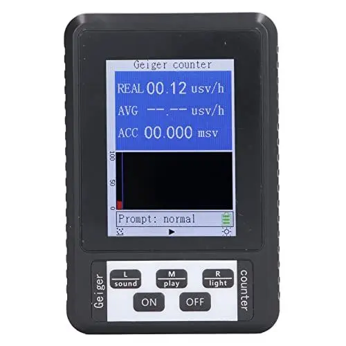 Produktbild: Geigerzähler-Nuklearstrahlungsdetektor, Verbessertes Strahlungsdosimeter, Wiederaufladbarer Tragbarer Tragbarer Beta-Gamma-XRay-Strahlungsmonitor mit LCD-Display