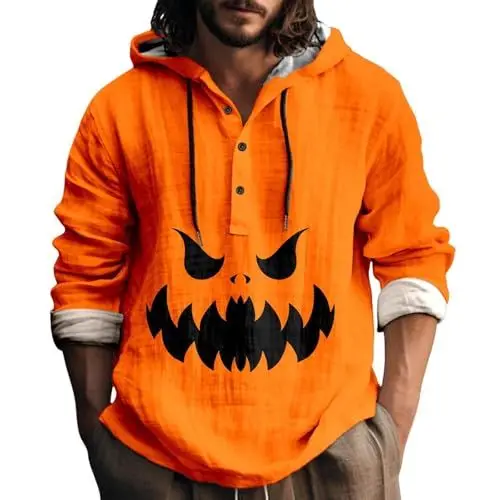 Produktbild: Geile Halloween Kostüme Hoodie Herren Hoodie Herren Oversize Pullover Herren Sommer T Shirt Lang Herren Sweatshirts Für Herren Pullover Herren 3XL Zip Hoodie Herren Motorrad Hoodie Strickjacke