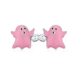 Produktbild: Geister-Ohrringe 925 Sterling Silber Halloween Ohrringe für Damen niedliche Halloween-Ohrringe Gothic Geister-Schmuck Geschenke für Frauen Teenager Mädchen