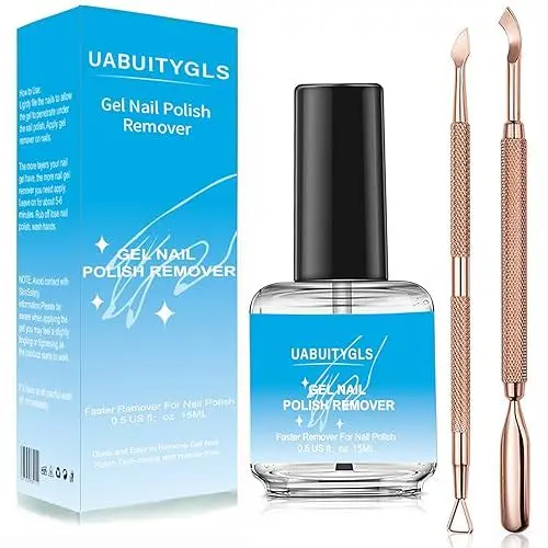Produktbild: Gel Nagellackentferner, Nagellackentferner Kit für Gelnägel, mit Nagelhautschieber Nagellack Scraper, Einfach und Schnell Entfernen Nagellack in 3-5 Minuten,Remove Acrylic Powder gel