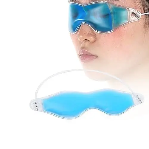 Produktbild: Gel-Augenmaske Hot Cold Compress Pack Augentherapie Wiederverwendbare Eiskühlung Gel-Schlaf-Augenmaske bei geschwollenen Augen, Müdigkeit, dunklen Augenringen Augenringe Trockene Augen
