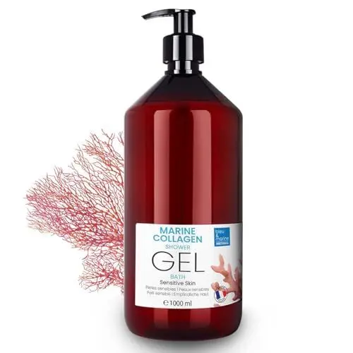 Produktbild: Gel-Dusche Kollagen Triple Action: Gesichts-, Körper- und Haarreiniger. Straffender und Anti-Aging-Effekt. Pflege für atopische, empfindliche und trockene Haut - 1000 ml