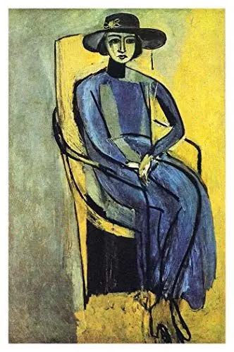 Produktbild: Gemälde Handgemalt Greta Prozor von Henri Matisse - 60X90 cm Mensch Leinwand Bilder Gerollte Reproduktionen Kunst Fauves (Wilde Bestien) Poster