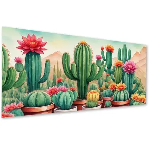 Produktbild: Gemartmall Groß Kaktus Diamond Painting Erwachsene-Kaktus Diamant Painting Bilder,Groß Kaktus 5d Diamond Painting Set Erwachsene Arts Craft für Home Wand Decor 30x60cm