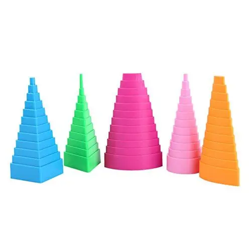 Produktbild: Gemischte Farbe 5 Formen Papier Quilling Border Buddy Papierhandwerk Werkzeug DIY Quilling Creation