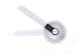 Produktbild: GemRed Winkelmesser Goniometer Digital, Goniometer Physiotherapie Digital, 360° Winkel Transparenter Digitaler Winkelmesser zur Gemeinsamen Bewegungsbereichs Messung mit Digitaler Anzeige