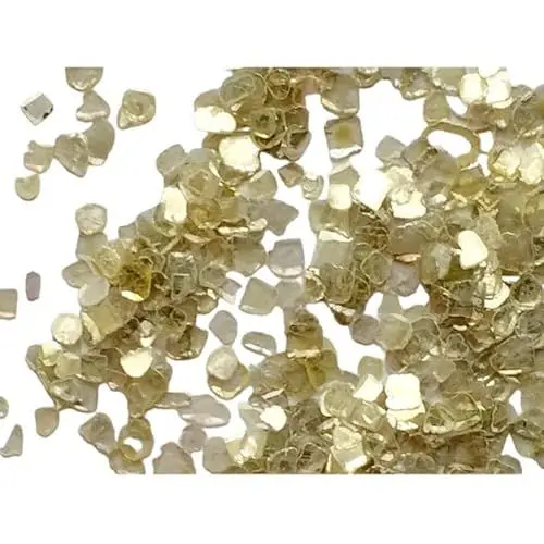 Produktbild: Gems For Jewels 3–5 mm Diamant-Facettenscheiben, gelbe Diamantscheiben, Freiform-Rohdiamant-Facettenscheiben für Schmuck, Rohdiamant (0,5 ct bis 2 cts Option), 3 mm – 5 mm, 0,5 cts