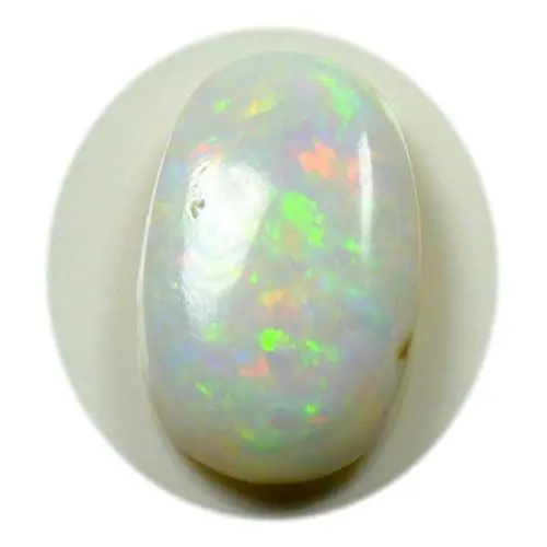 Produktbild: GemsOnClick Echt Cabochon Australian Opal Multi Fire Lose Edelstein 2,6 Karat Geburtsstein Oval Form Schmuckherstellung