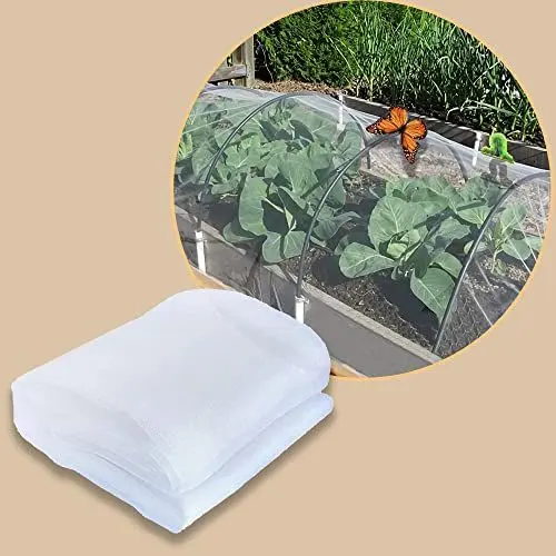 Produktbild: Gemüsenetz Gartennetze Insektennetz aus Polyethylen Kulturschutznetz Feinmaschig Pflanzenschutznetz Vogelnetz Fliegenschutz 3x10m für Gemüsegarten Blumenfeld Obstgarten 40 Maschen