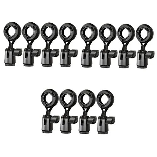 Produktbild: Generic 12 Stück Mikrofonständer Clip Mikrofonhalter Clip Drahtloser Mikrofonhalter Mikrofonhalter Klemme Universeller Mikrofonhalter Clip Für Mikrofon Universeller Mikrofonclip