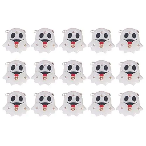 Produktbild: Generic 15Pcs Halloween Ghost Blinkende Brosche Führte Brosche Pin Kleid up Supplies Party Favors (Ghost)