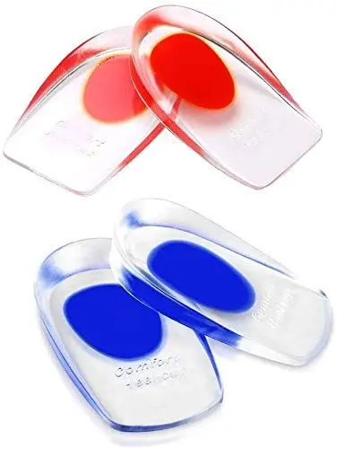 Produktbild: Generic 2 Paar Gel Fersenkissen, Silikon Fersenkappen für Plantar Fasciitis, Fersensporn und Achillesschmerzen, Gel Fersenkappen und Kissen Absorbierende Unterstützung, Black