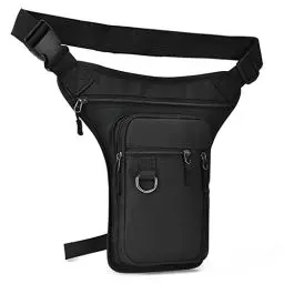 Produktbild: Generic Beinbeuteltasche - Drop-Leg-Gürteltaschen für Männer Frauen - Mehrzweck-Motorrad-Beintasche Outdoor-Reisen Hüfttasche Wandern Klettern Oberschenkeltasche, Schwarz