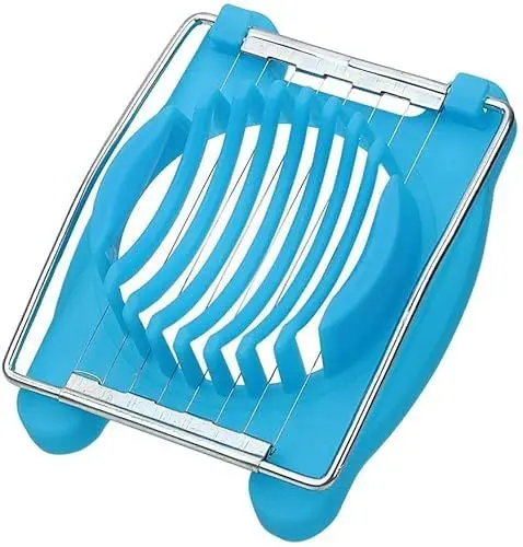Produktbild: Generic PULABO Manuelle Küchenmaschinen Eierschneider Chopper Edelstahl Obstschneider Eierwerkzeuge Küchenwerkzeuge Gadgets (Blau) tragbar