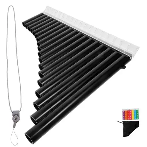 Produktbild: Generic Professionelle Panflöte Musikinstrument Dur Röhren Panpipe Für Anfänger Und Musikerziehung Tragbar Und Langlebig Aus Abs-harz Für Musikalische Entdeckung Und Aufführung