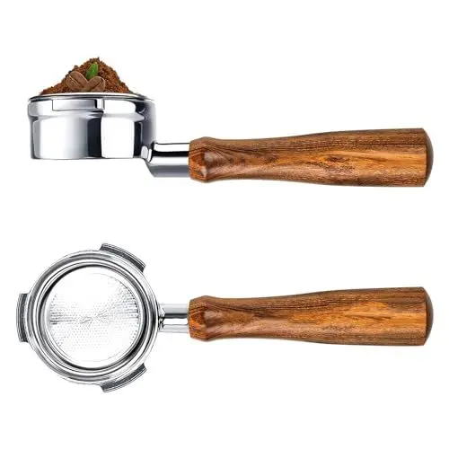 Produktbild: Generic Professioneller nackter Siebträger ohne Boden mit Korb für Breville Barista Express und Maschinen, 54 mm Länge