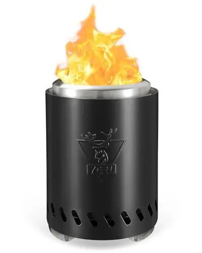 Produktbild: Generic Rauchfreie Feuerstelle,Tischfeuerstelle Feuerstelle Rauchfrei Campingkocher für den Außenbereich die, betrieben mit Pellets oder Holz, mit Reisetasche & 2 Mini-Sticks & feuerfester Matte