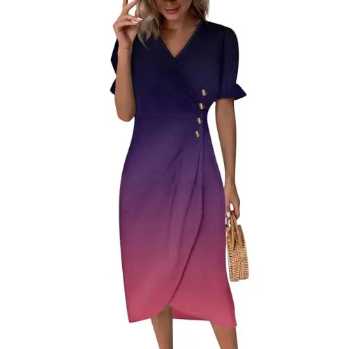 Produktbild: Generic Sommerkleid Damen Kleider Damen Mutter Tochter Kleid Festkleider Curvy Kleider Damen Kurzes Kleid Kleider für Frauen Kleid Festlich Damen Festkleider für Damen Kleid Damen