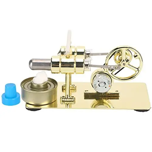 Produktbild: Generic Stirlingmotor, Edelstahl-Stirlingmotor, Stirlingmotor-Kit, Dampfmaschine mit Stabiler Struktur für Wissenschaftliche Projekte, Generic54xvopsewu