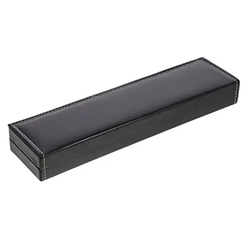 Produktbild: Generic Pu Leder Rechteck Uhrenbox, Armband Geschenkbox, Uhrenaufbewahrungsbox Mit Deckel, Schwarz, 11.6 X 2.95 X 1.57 Zoll