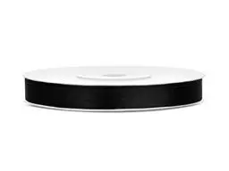 Produktbild: Generique - Schwarzes Deko-Satinband 25 m x 6mm