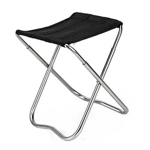 Produktbild: Generisch 1Pc Klappstuhl Anglerstuhl Ultraleicht Faltbar Aus Tragbarer Outdoor Hocker Für Angeln Camping Und Garten Schwarz