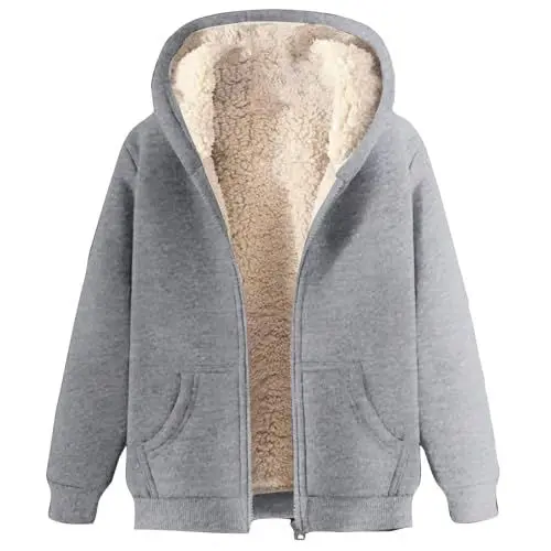 Produktbild: Generisch warehouse deals angebote, Winterjacke Herren Fleecejacke Warme Gefütterte Jacke Männer Mantel mit Reißverschluss Herren Winddicht Wintermantel Sweatjacke, deals of the day