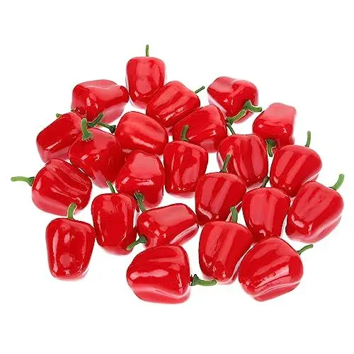 Produktbild: Generisch 20St falsches Chili zabawki stymulujące rozwój Set künstliche früchte zur lebensechten Dekoration gefälschter Mais kognitives für falsches Gemüse