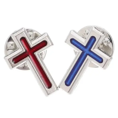 Produktbild: Generisch 2 Stück Teiliges Anstecker für Männer Christliche Brosche mit Elegantem Design für Religiöse Zeremonien Hochzeiten Formelle Anlässe Einfach Anzubringen Vielseitig Einsetzbar