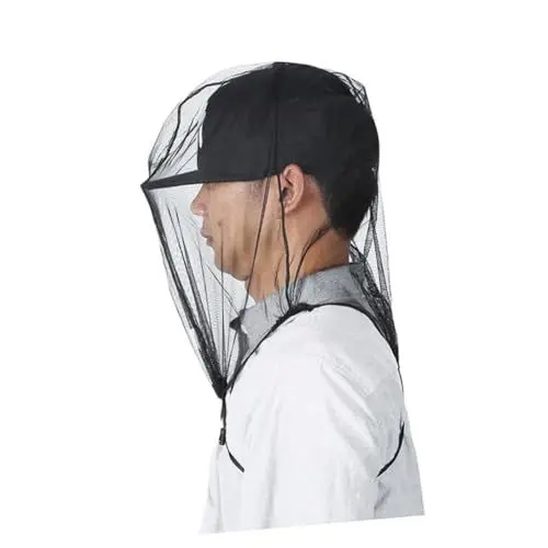 Produktbild: Generisch 2er Set Kopfnetz Aus Mesh Für Outdoor Schutz Insektenabwehr Beim Wandern Camping Klettern Und Spaziergängen Atmungsaktiv Und Leicht