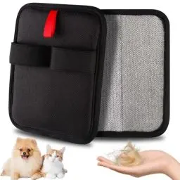 Produktbild: Generisch 2pcs Ttierhaarentferner Handschuh,Haarentfernungshandschuh,Pet Hair Remover Glove,Elektrostatischer Tierhaarentferner,Wiederverwendbar Hunde & Katzen Hund zur Fellpflege im Alltag (B)