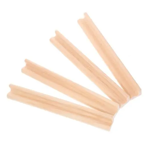Produktbild: Generisch 4 Stück Ausstellungsstand kleine Mahjong-Unterstützung Cribbage tragbar Schreibtischspielzeug spielkartenhalter spielkartenständer Dominosteine ​​aus Holz Halter aus Holz hölzern
