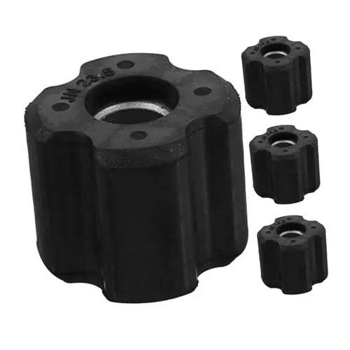 Produktbild: Generisch 4 Stück Rasenmäherlager Radlager Tauschen Kraftstofftank-tüllenbuchse Vorderradlagersatz Sport Black