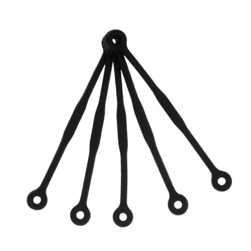 Produktbild: Generisch 5 Stück Tennisschläger Stoßdämpfer Badminton Griff Overgrip Tennis Griff Schläger Golf Griffband Schläger Dämpfer Tennisbälle Tennis Stoßdämpfer Schwarz