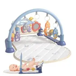 Produktbild: Generisch Aktivitätsmatte Für Babys, Interaktive Pädagogische Babyspielmatte, Bauchaktivitätsmatte, Baby Pädagogische Interaktive Matte Krabbelmatte, Spielmatte Mit Spielbogen Abnehmbarem