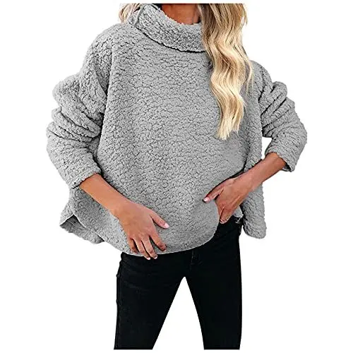 Produktbild: Generisch Artikel Unter 1 Euro, Damen Jacken Winter Sale Günstig, Herbstmantel Damen Elegant Winter Jacke Fleece-Pulver Sweatshirts Rundum Oben Wintermantel Damen Mit Kapuze, Winterjacke Frauen Sale