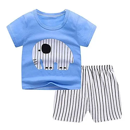 Produktbild: Generisch Baby Boy Girl Cloth 2PC Kleidung Set Anzug Junge 68 (Blue, 0-6 Months)