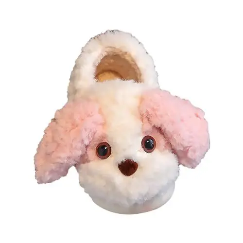 Produktbild: Generisch Baby Hausschuh Junge Kinder Hund Muster Und Winter Indoor Nicht Slip Warme Hausschuhe Hause Säuglings Kleinkind/große Kinder Baby Schlitten 1 Jahr (Pink, 30.5 Little Child)